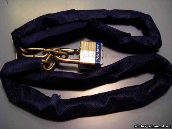 сделать Простой велосипедный противоугонный замок